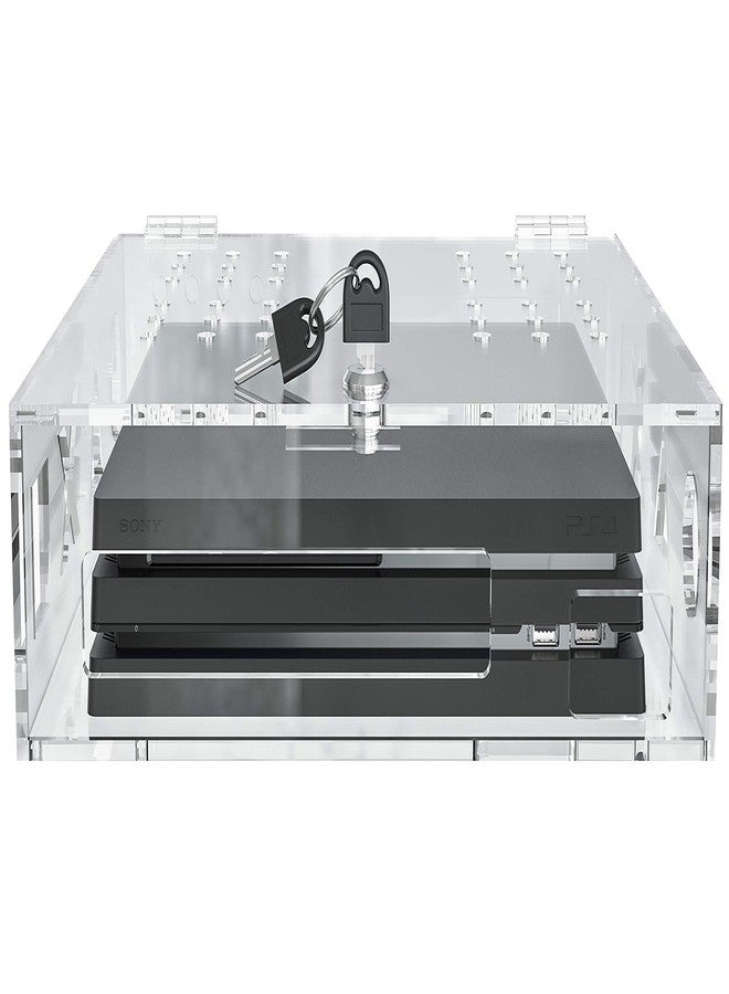 Skywin Acrylic Lock Box for PS4 Game Console - Secure and Protect Public Gaming Consoles - Compatible with Playstation, PS4 Slim, PS4 Pro - Image 2